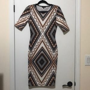 Xoxo dress multi colors midi length dress
